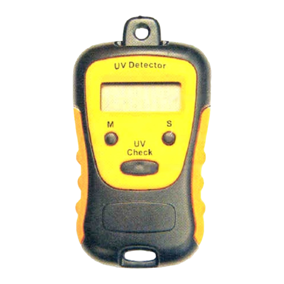 Wetekom 97 66 05 UV Radiation Detector Manuals
