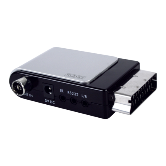 König Electronic DVB-T SCART12 Manuals