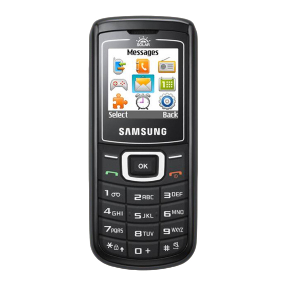 Samsung GT-E1107L Manuals