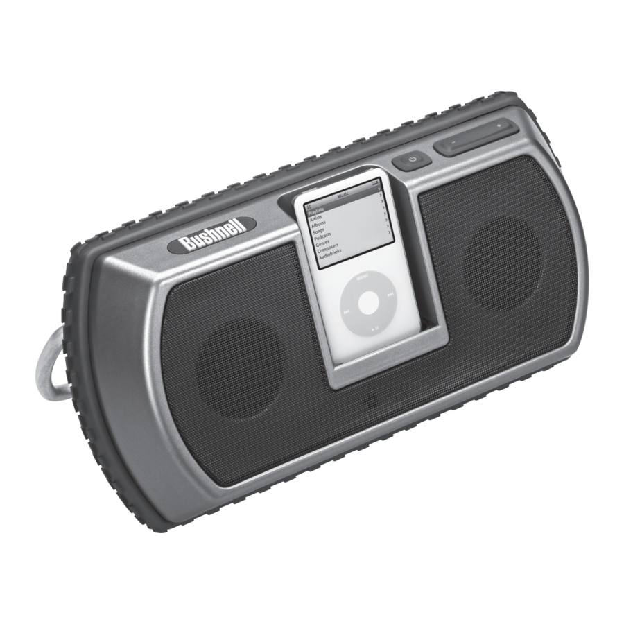 Bushnell TravelTunes 1.0, 940001-940001G-940001AP - Portable Speaker System Manual