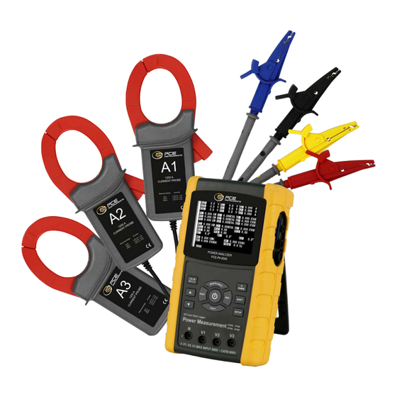 PCE Instruments PCE-PA 8000 Operation Manual