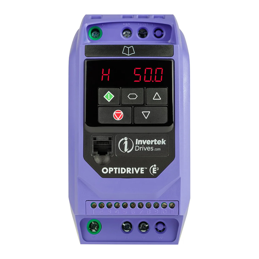 Invertek Drives Optidrive E3 ODE-3 Series User Manual