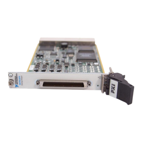 National Instruments DAQ Analog Output Series User Manual