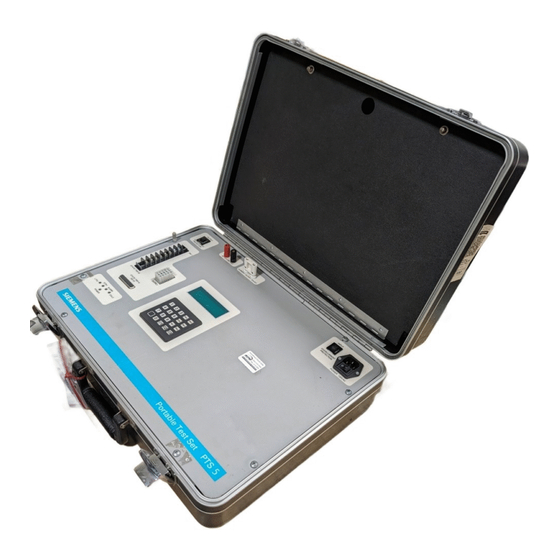 Siemens PTS 5 User Manual