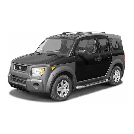 Honda 2005 Element User Manual