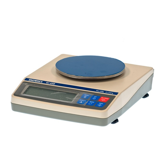Snowrex EJ-600 Operating Manual