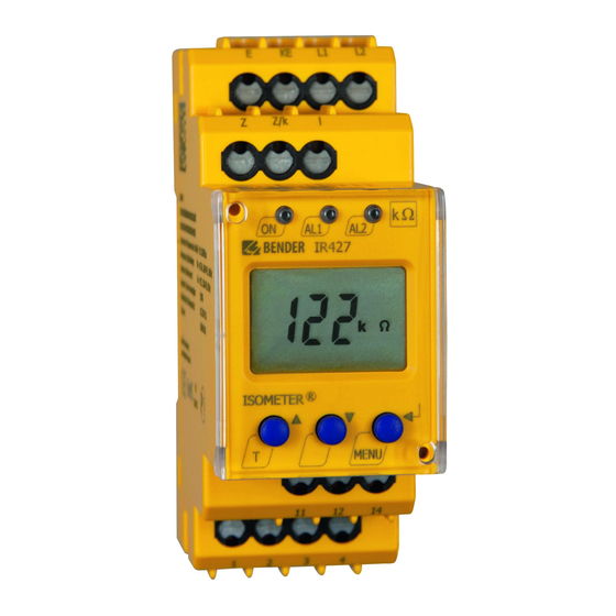 Bender ISOMETER IR427 Manual