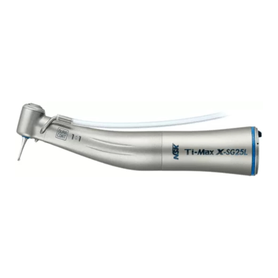 Nakanishi NSK Ti-Max X-SG25L Operation Manual