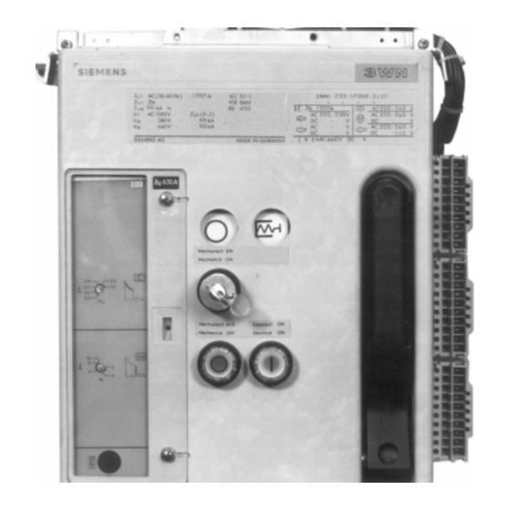 Siemens 3WN1 Series User Manual