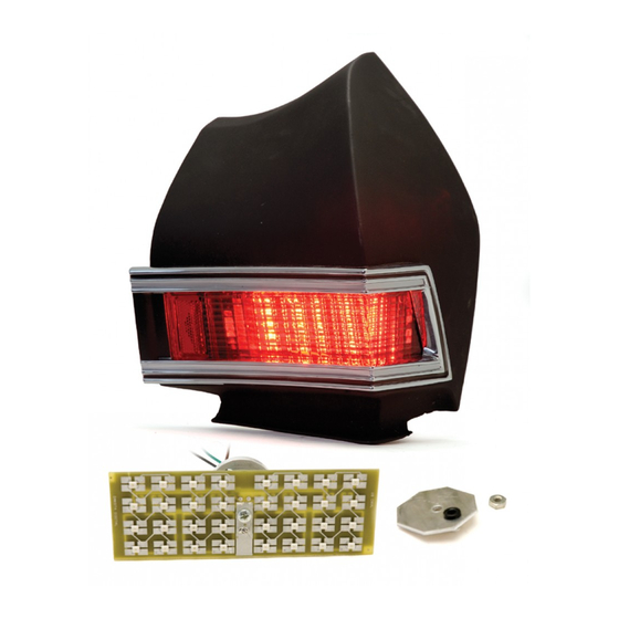 Dakota Digital LED Tail Lights for 1968 Chevelle LAT-NR180 Installation Instructions