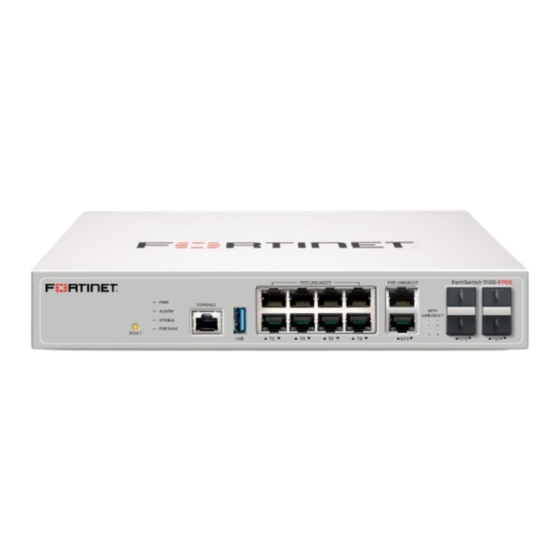 Fortinet FortiSwitch 110G-FPOE Manuals