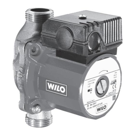 Wilo -Star-Z 20/1 Installation And Maintenance Instructions Manual