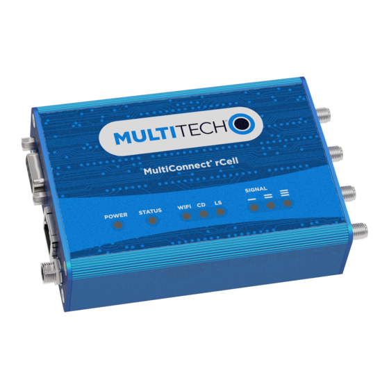 Multitech MultiConnect rCell 100 User Manual