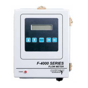 Onicon F-4000 Series Installation & Basic Operation Manual