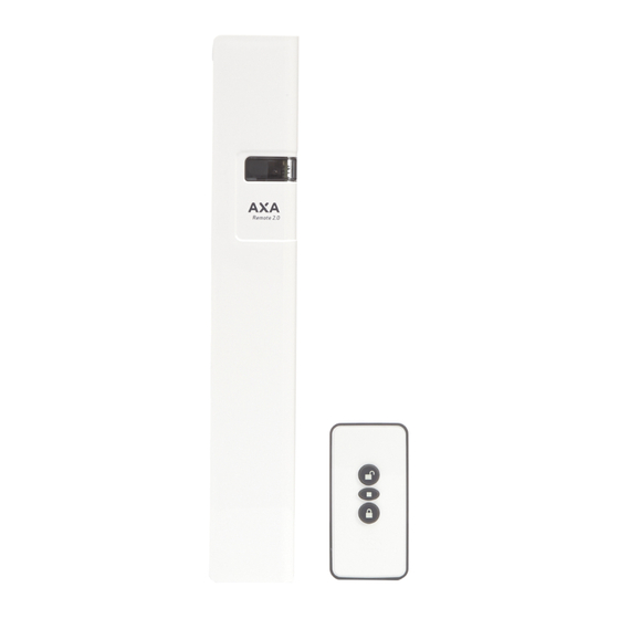 AXA Remote 2.0 Instructions