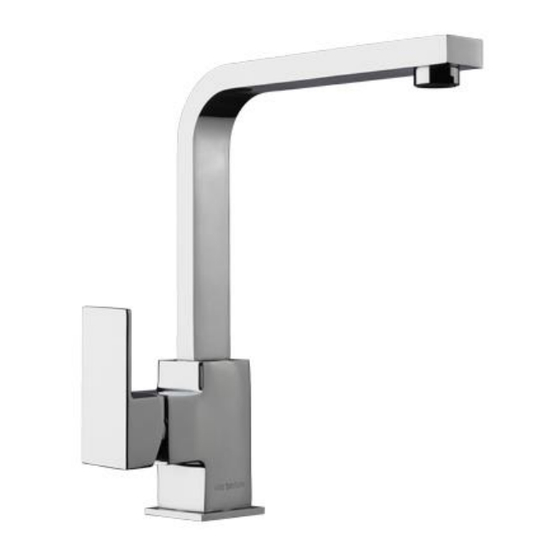 ALDER TAPWARE Vito Bertoni QAAD SINK MIXER Installation Instructions
