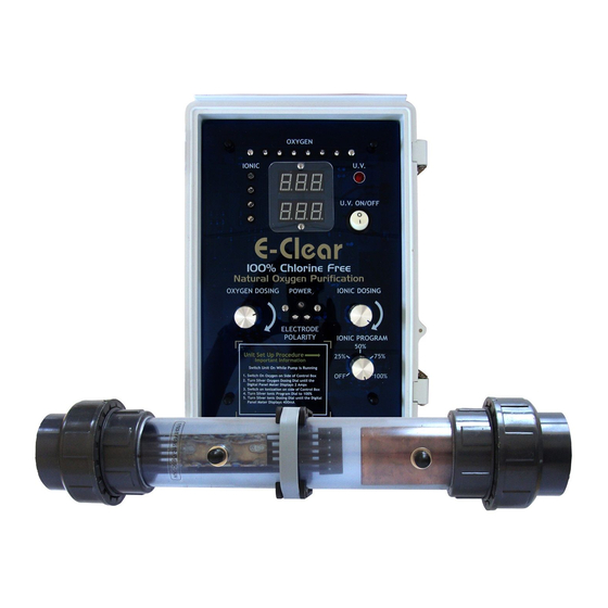 User Manuals: E-Clear MK7/CF1-150 Filtration System