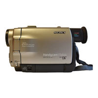 Sony Handycam Vision DCR-TRV7E Operating Instructions Manual