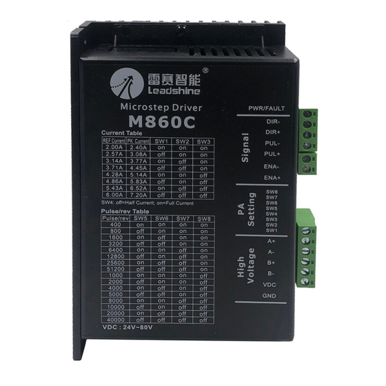 Leadshine M860C Instruction Manual