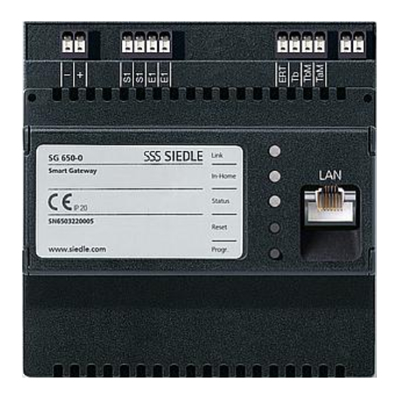 SSS Siedle SG 650-0 Product Information