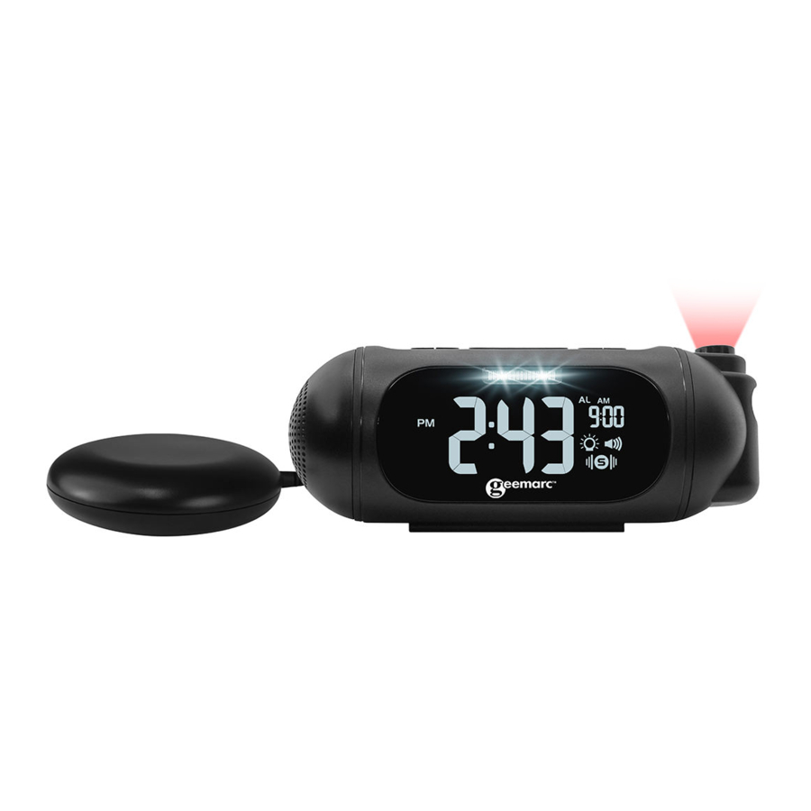 Geemarc Wake 'n' Shake Spot - Alarm Clock Manual