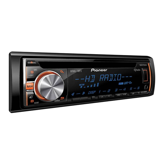Pioneer DEH-X5600HD Owner's Manual
