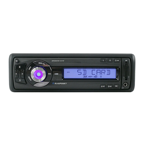 Blaupunkt Brisbane SD48 Operating And Installation Instructions