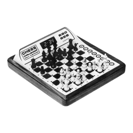 CSC CHAMPION SENSORY CHESS CHALLENGER Owner's Manual