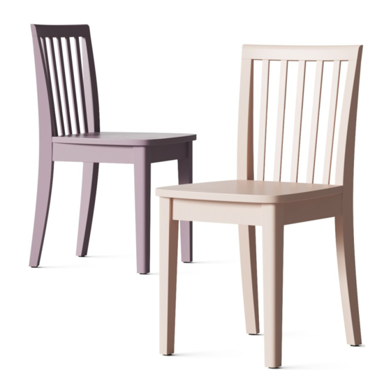 pottery barn kids CAROLINA KID CHAIR Assembly Instructions