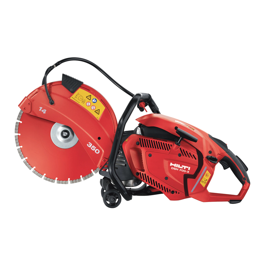Hilti DSH 700-X Original Operating Instructions