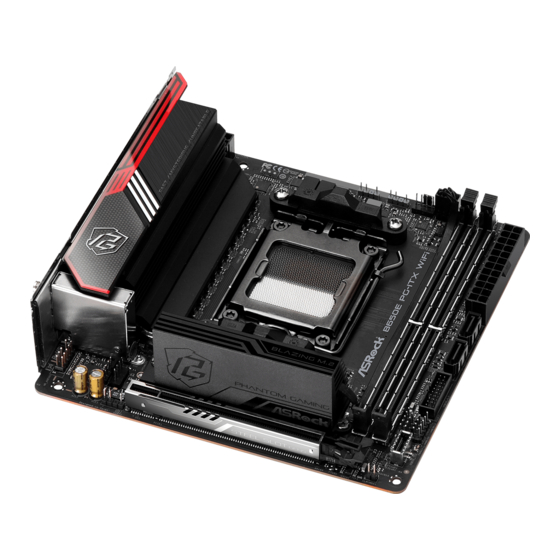 ASROCK PHANTOM GAMING B650E PG-ITX WiFi Manuals