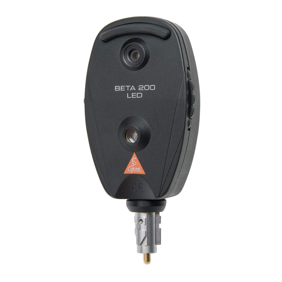 HEINE Ophthalmoscope BETA 200 Manual
