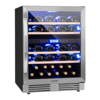 User Manuals: Klarstein Vinovilla 43 Built-In Duo Wine