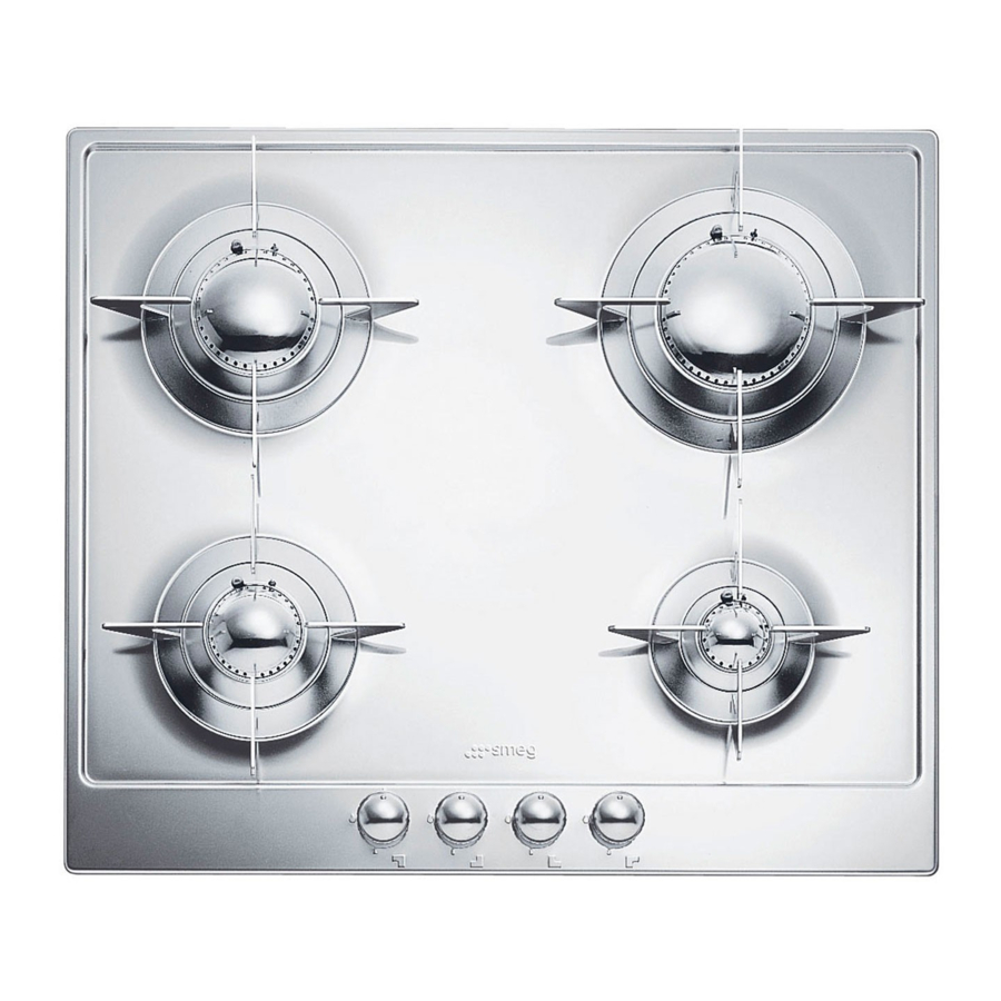 Smeg P64ES, P705ES, P106ES - 60cm/70-75cm/100cm -Gas Hob Manual