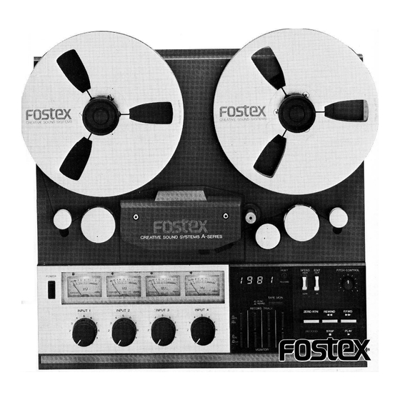 Fostex A-4 Owner's Manual