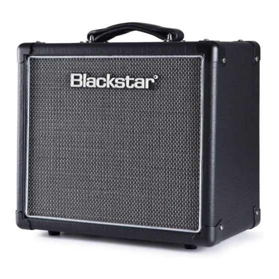 Blackstar HT-1 Owner's Manual