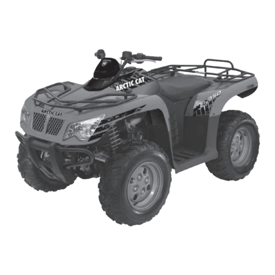 Arctic Cat 2012 350 HS Operator's Manual