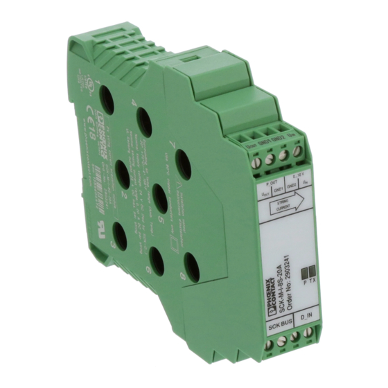 Phoenix Contact SCK-C-MODBUS User Manual