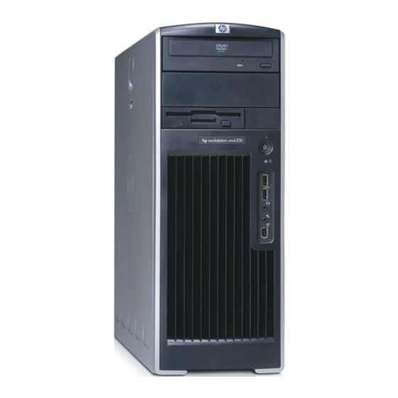 HP Workstation xw Series Installation Manual