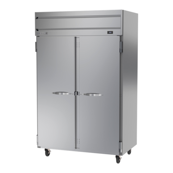 Beverage-Air HF Series Installation And Operating Instructions Manual