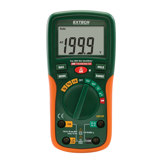 Extech Instruments EX210 User Manual