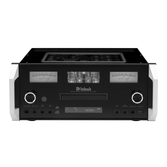 McIntosh MCD12000 Owner's Manual