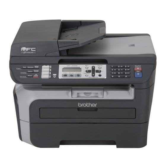 Brother MFC-7840N Network User's Manual