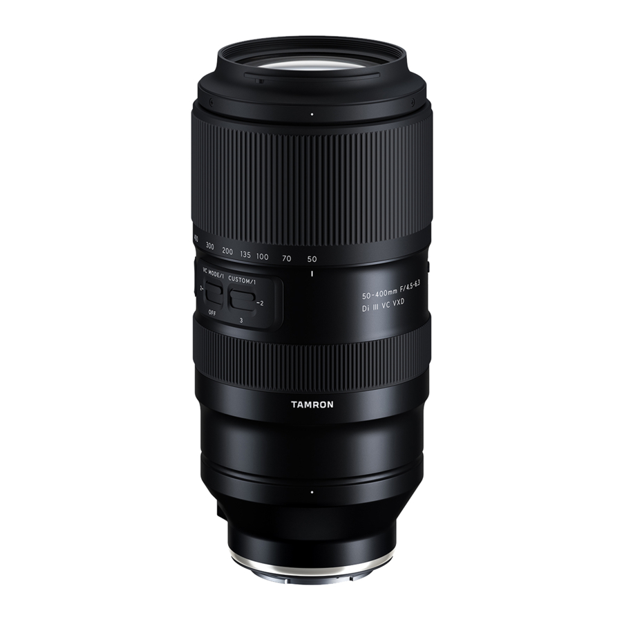 Tamron 50-400mm F/4.5-6.3 Di III VC VXD, A067 Manual