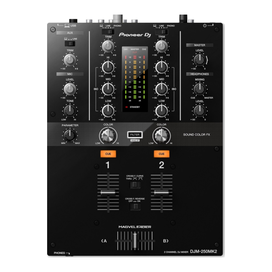 PIONEER DJ DJM-250MK2 Operating Instructions Manual