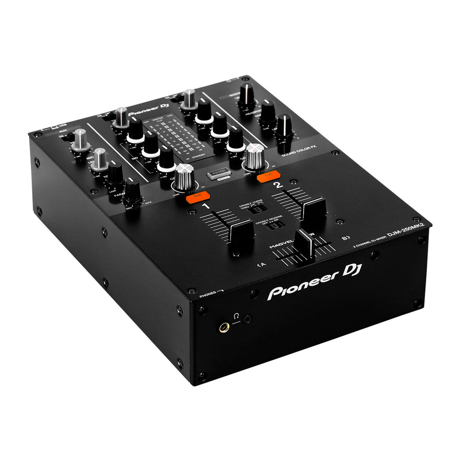 PIONEER DJ DJM-250MK2 Firmware Update Manual