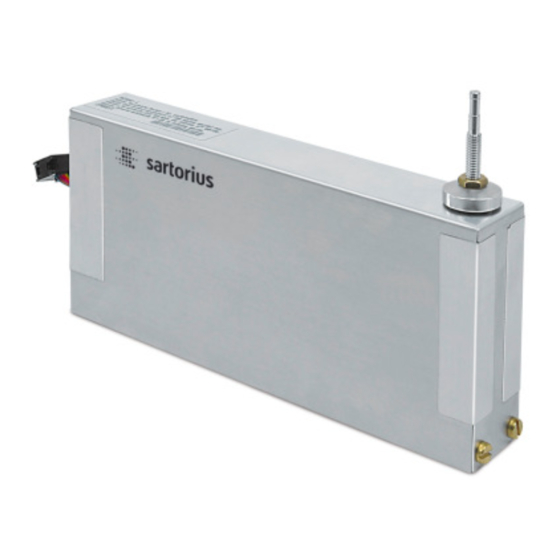 Sartorius WZ-L Series Installation Manual