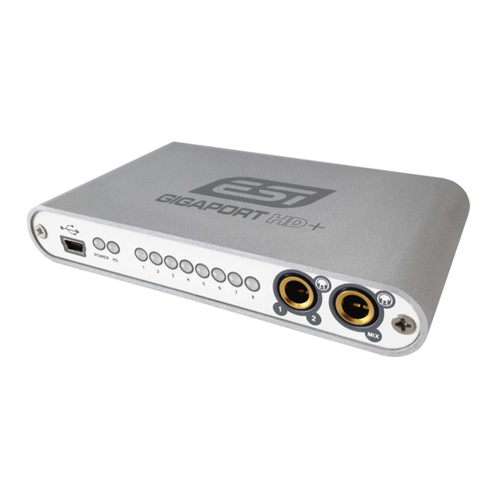ESI Gigaport HD User Manual