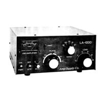 Amp Supply LA-1000A Operator's Manual