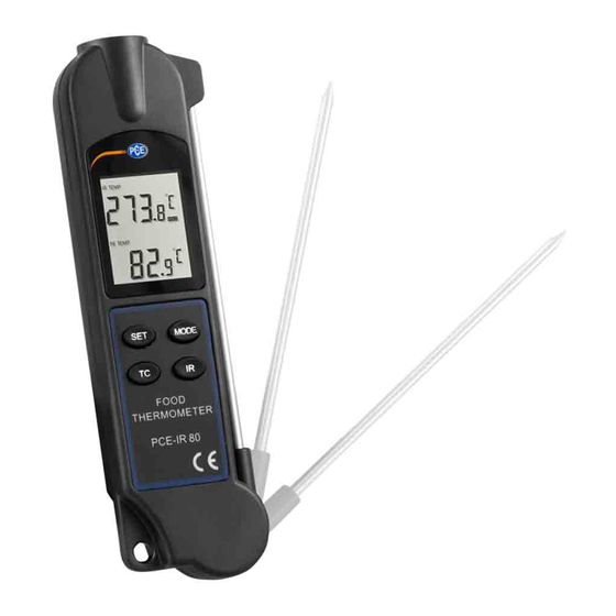 PCE Instruments PCE-IR 80 User Manual